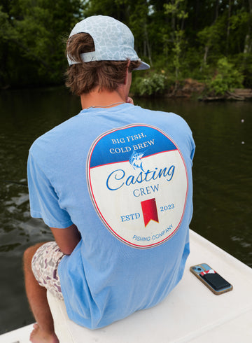 Beer Label Fishing Shirt