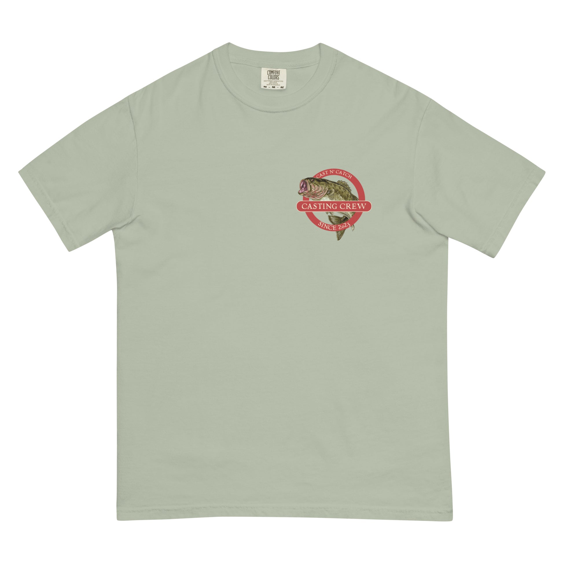 Casting Crew Bay Cast N' Catch Bass Fishing Shirt, Front view