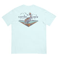 Casting Crew Blue Pelican Perch Fishing Shirt, Back View 2