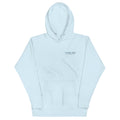 Casting Crew Blue USA Fishing Hoodie, Front View