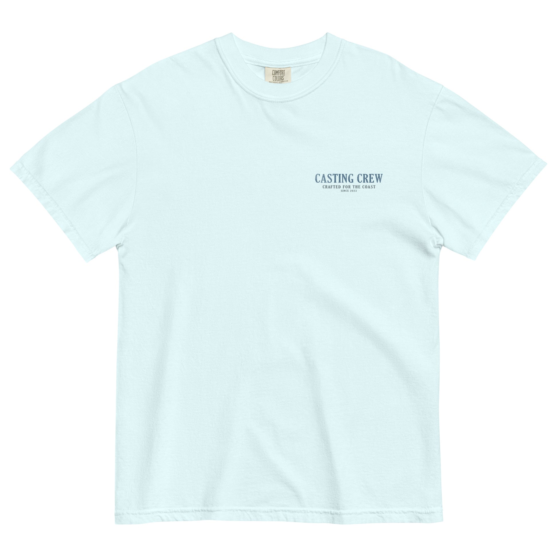 Casting Crew Blue USA Fishing Shirt, Front view