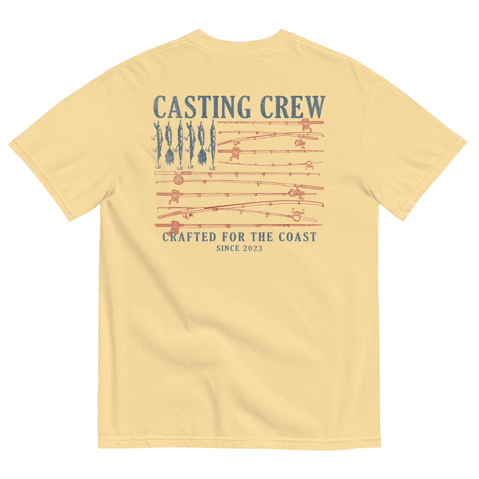 Casting Crew Butter USA Fishing Shirt, back view