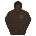 Casting Crew Dark Chocolate Lobster Hunter Fishing Hoodie, Front View