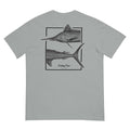 Casting Crew Grey Marlin Fishing Shirt, Back view