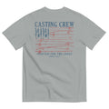 Casting Crew Grey USA Fishing Shirt, Back view