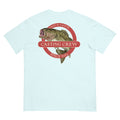 Casting Crew Light Blue Cast N' Catch Bass Fishing Shirt, Back view