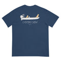Casting Crew Navy Paws On Deck Fishing Shirt, back view