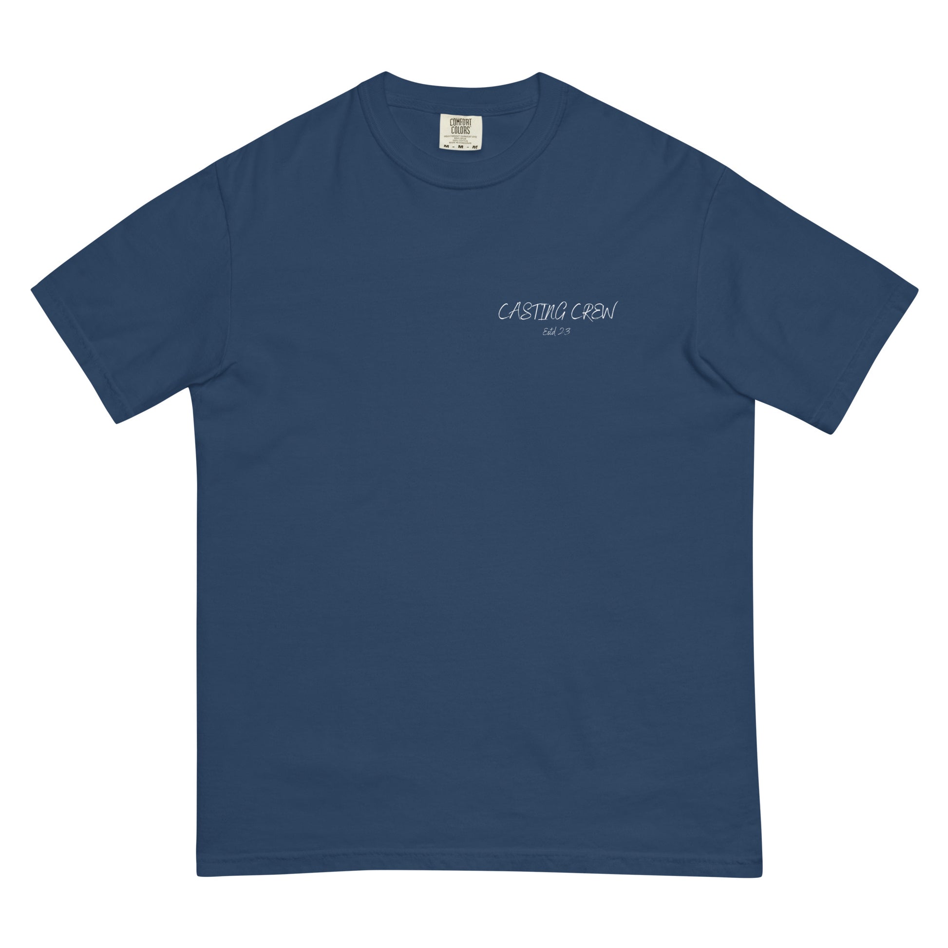 Casting Crew Navy Paws On Deck Fishing Shirt, front view