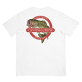 Casting Crew White Cast N' Catch Bass Fishing Shirt, Back view