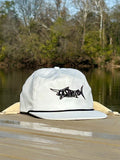 Casting Crew White Marlin Fishing hat, Right Side dock View