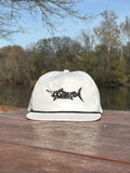Casting Crew White Marlin Fishing hat, Straight Forward View