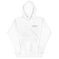 Casting Crew White USA Fishing Hoodie, Front View