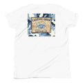 Casting Crew White Youth Camo-Crab Fishing Shirt, Back View