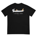 Casting Crew black Paws On Deck Fishing Shirt, back view