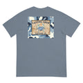 Dark Blue Casting Crew Camo Crab Fishing Shirt, Back View