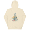 Sand boat day fishing hoodie, back view