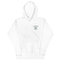 White Camo Crab fishing hoodie, Front view