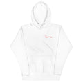 White boat day fishing hoodie, front view