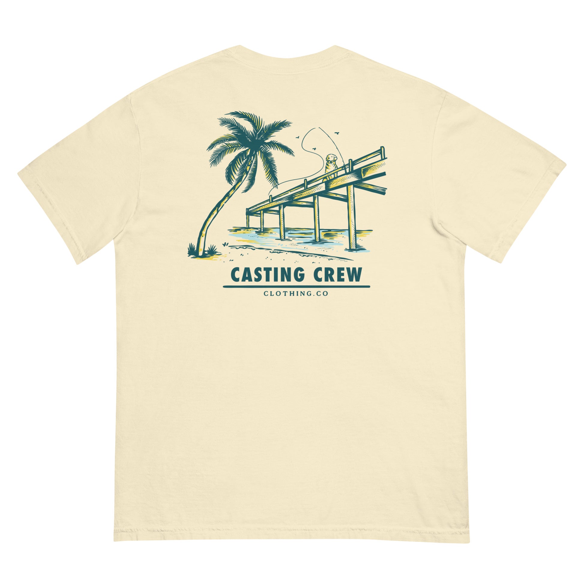 Casting Crew Sand Pierside Fishing Shirt Back