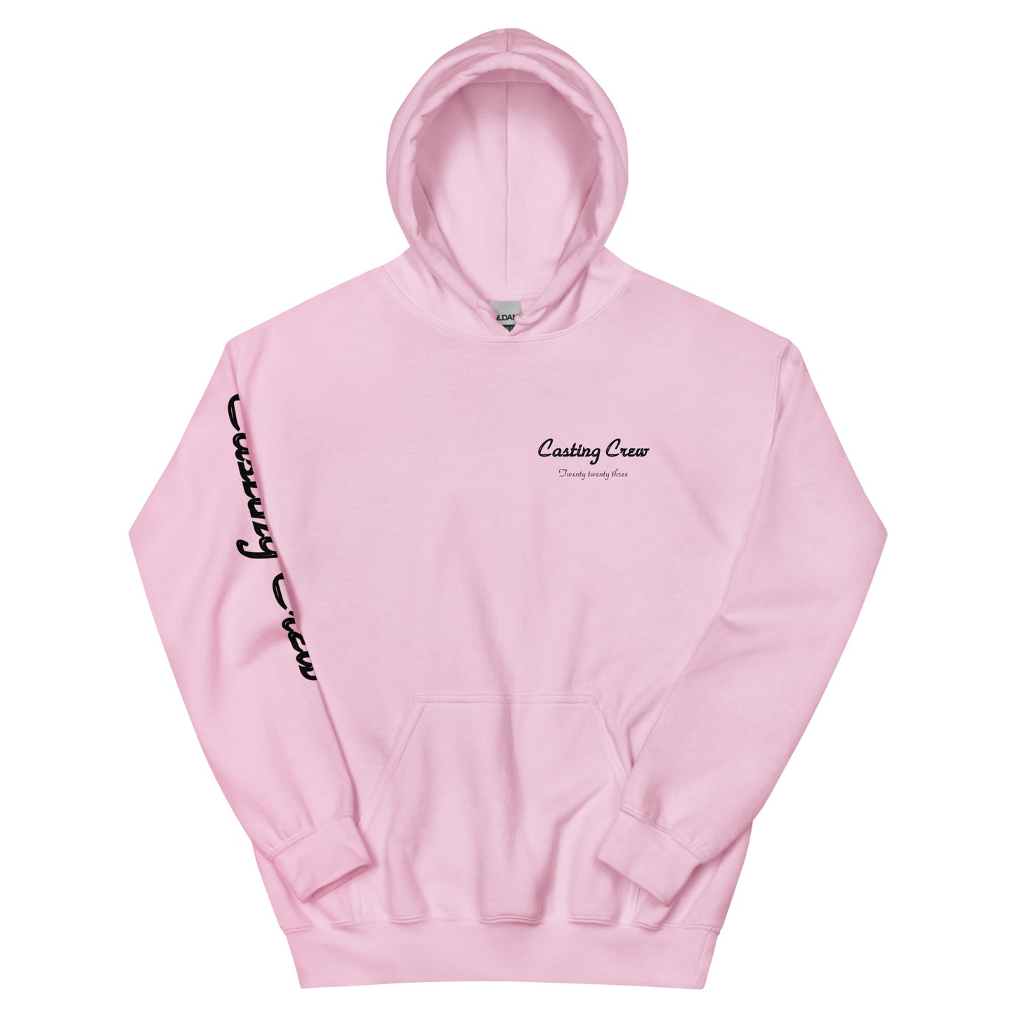 Casting Crew Pink Marlin Fishing Hoodie Front