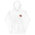 Casting Crew White Cast n' Catch Bass Fishing Hoodie, Front view